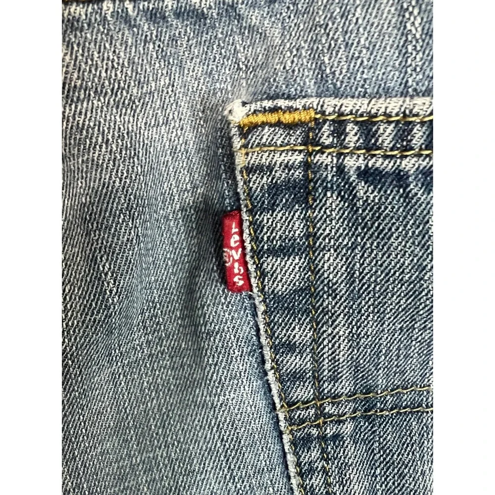 Levis 559 Relaxed Straight Jeans Mens 34x30 Light Wash Blue Denim 00559-0231